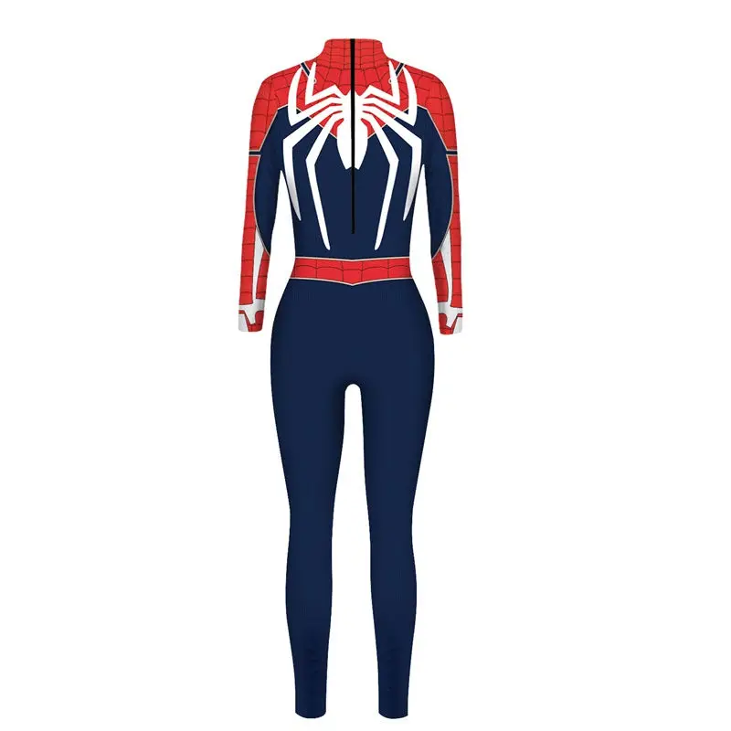 Sexy Skinny Women Bodysuit Fancy Spiderman 3D Super Hero Costume Cosplay Party Halloween Costumes Jumpsuit Bodycon | Женская одежда