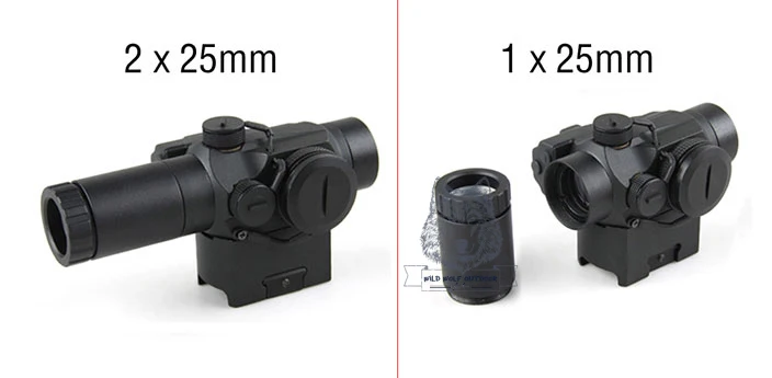 Тактический 1x 2x Red Dot прицел с креплением/Охота 1x25 мм 2x25mm RL5 0005|red dot riflescope|red dot2x red |