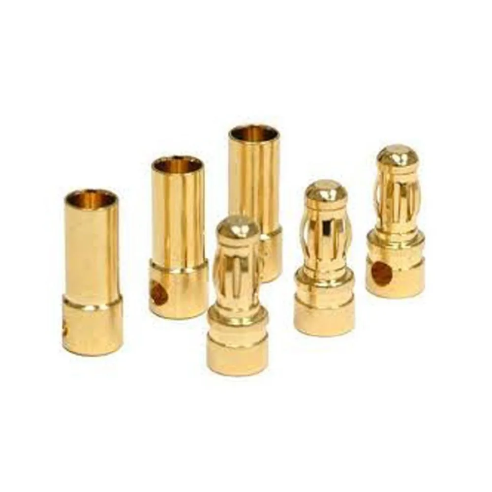 20 парт/лот 3 5 мм RC Gold Bullet Connector батарея ESC Банановая Заглушка с термоусадочной