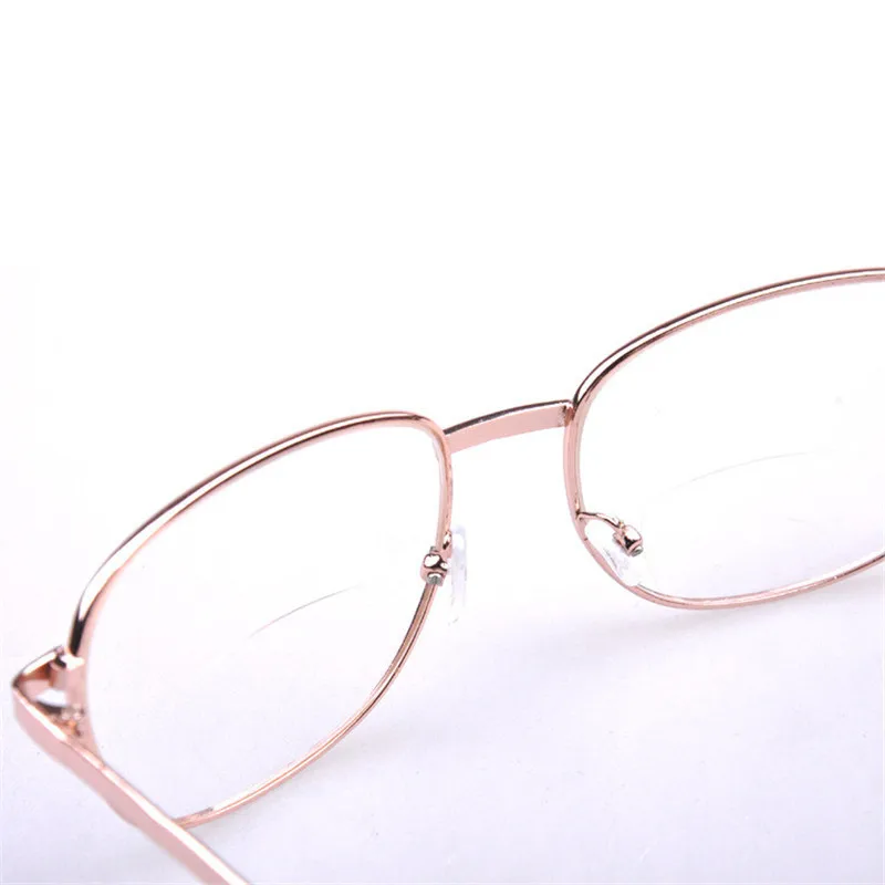 Бифокальные очки для чтения золотистая металлическая оправа пресбиопии