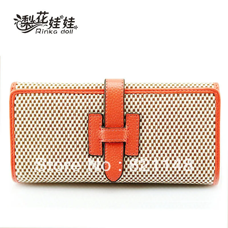 Korean pear doll wallet women new linen fold in Ms. Long purse Q122|wallet purse|wallet louiswallet security |