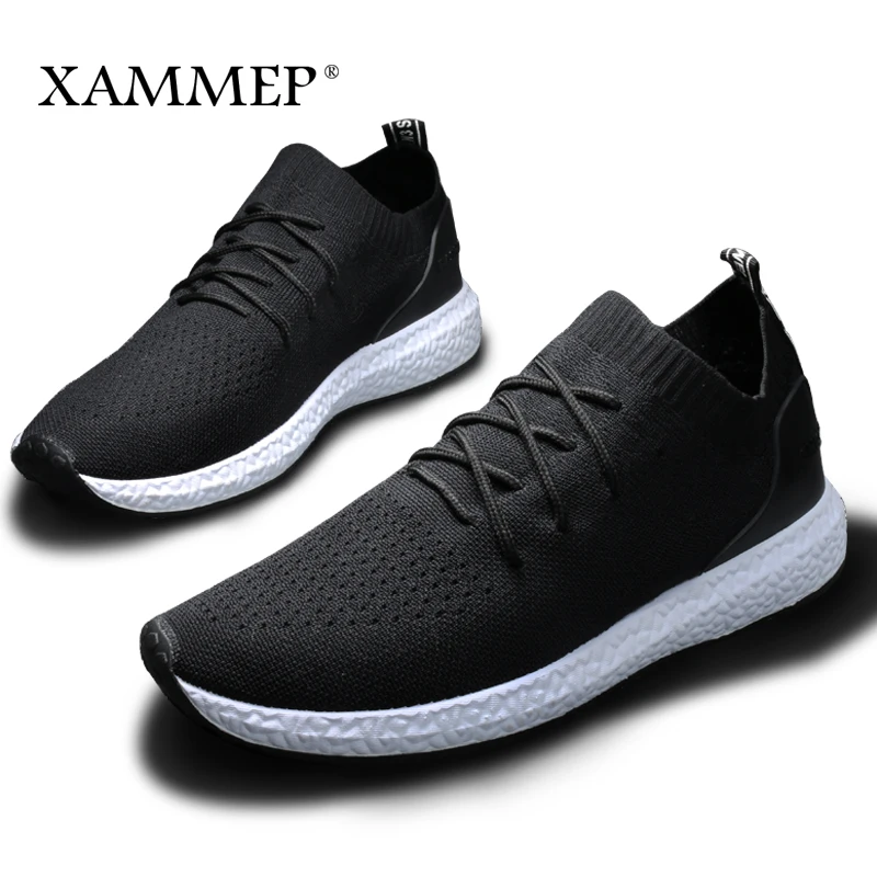 Men Casual Shoes Brand Sneakers Male Flats Slip On Mesh Loafers Breathable Big Size 45 46 Spring Autumn Xammep | Обувь