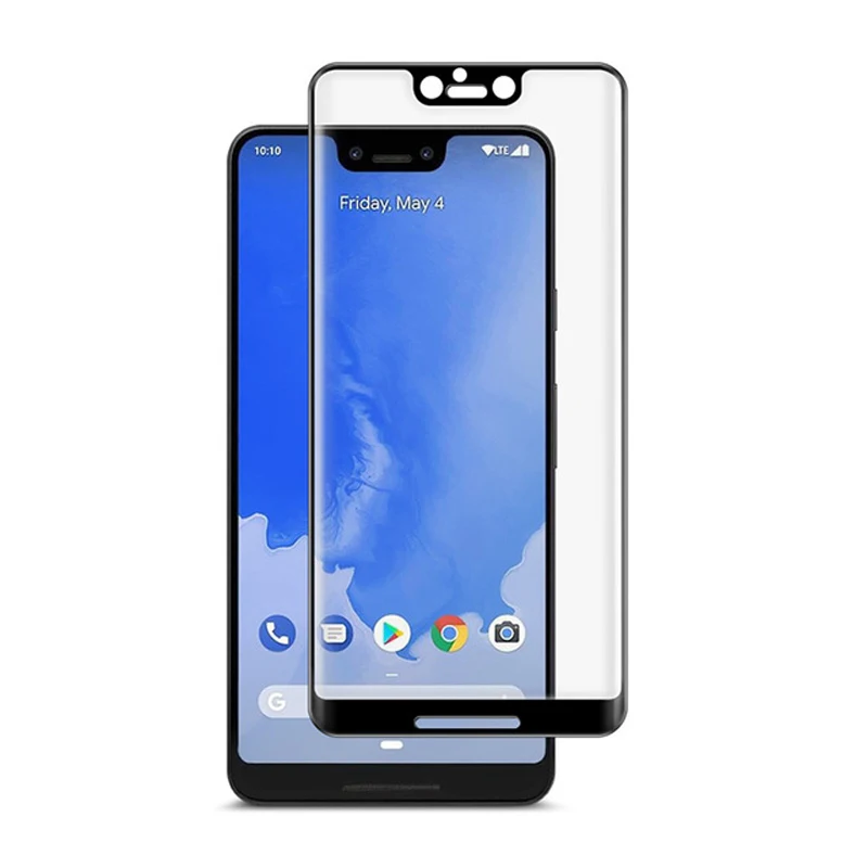 Закаленное стекло с полным покрытием для смартфонов Google Pixel 3 Защитная пленка