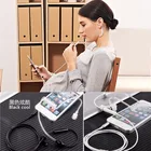 Акустические противорадиационные наушники спиральные прозрачные трубчатые крючки с микрофоном управление 3,5 мм радиационные наушники для беременных женщин