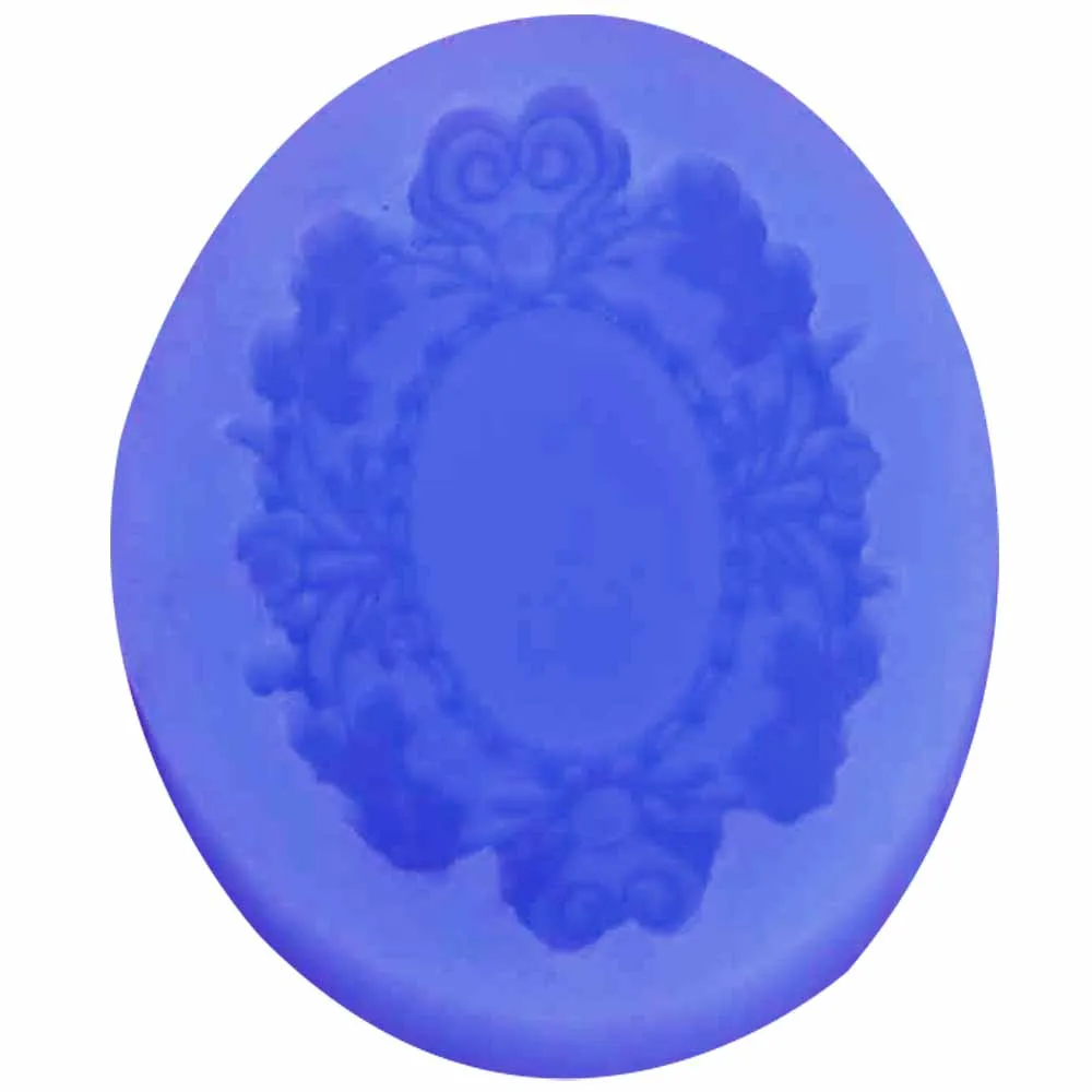 10PCS/SET Mirror Frame Shaped 3D Silicone Mold Fondant Chocolate Candy Clay Jelly Molds Cake Decorating Tools m813 | Дом и сад