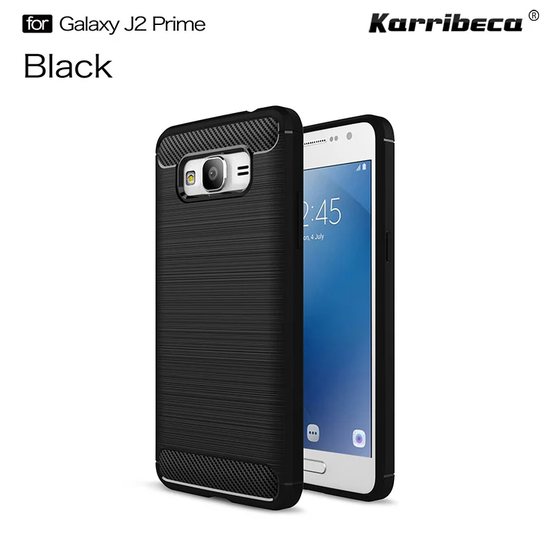 Углеродного волокна матовый Силиконовый чехол на samsung galaxy j2 prime случае Дело сумка