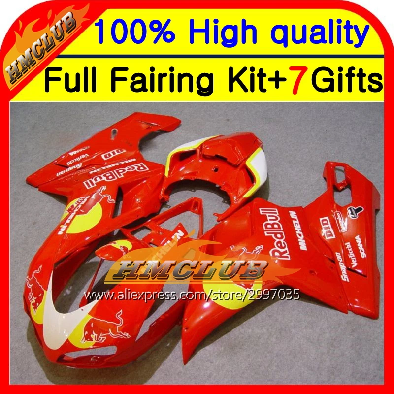 

Корпус для DUCATI 848 1098 1198 S R 07-11 Новый красный желтый 1198 S 8HM59 07 08 09 10 11 Новый красный 2007 2008 2009 2010 2011 Лидер продаж обтекатель