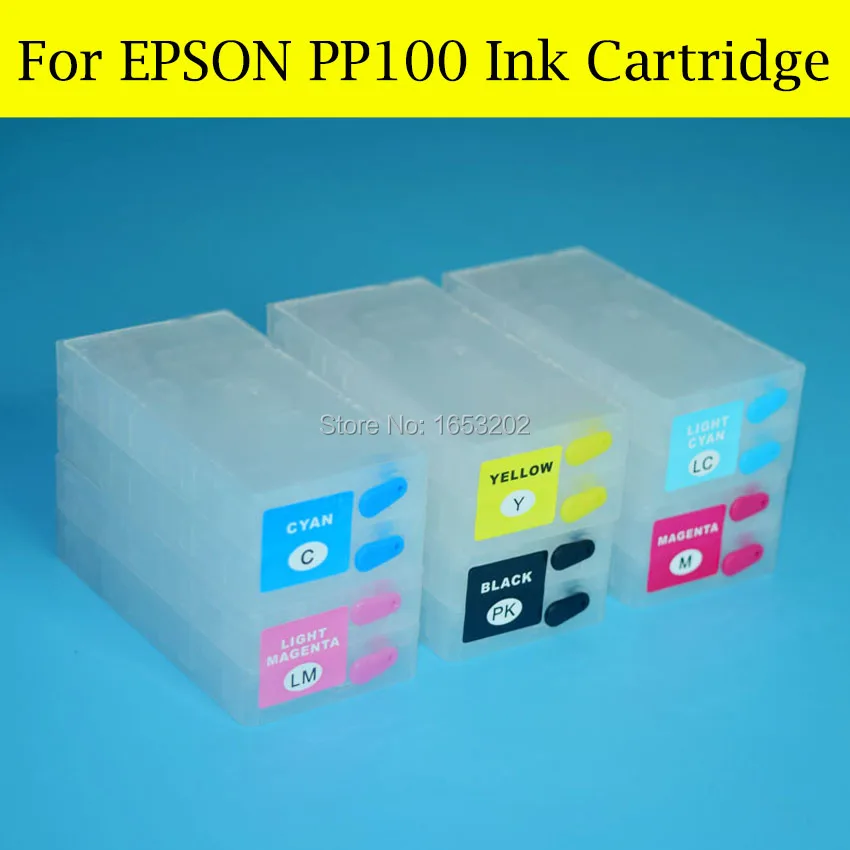 6 шт./лот пустой чернильный картридж PP100 для Epson PP-100 PP100N PP100AP PP-100N PP100II PP-100AP принтер |