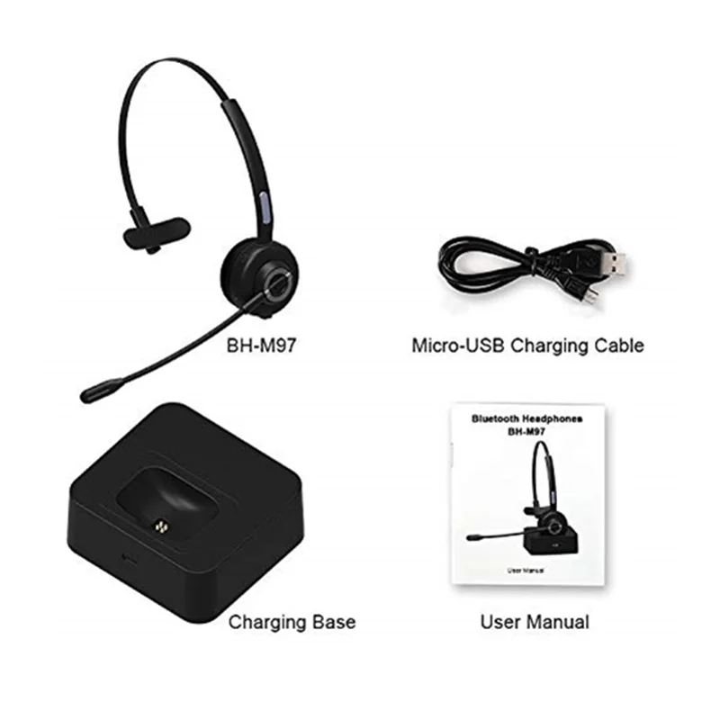 Беспроводная гарнитура для офиса, bluetooth-гарнитура для мобильного телефона CVC6.0, шумоподавление, поддержка A2dp воспроизведения музыки