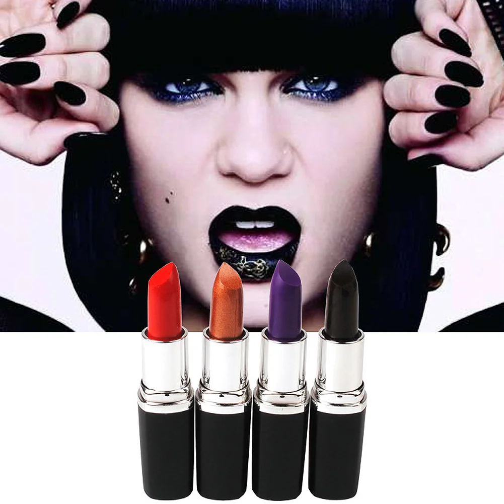 Стойкий блеск для губ в стиле вампира макияж фиолетовый золотой черный красный