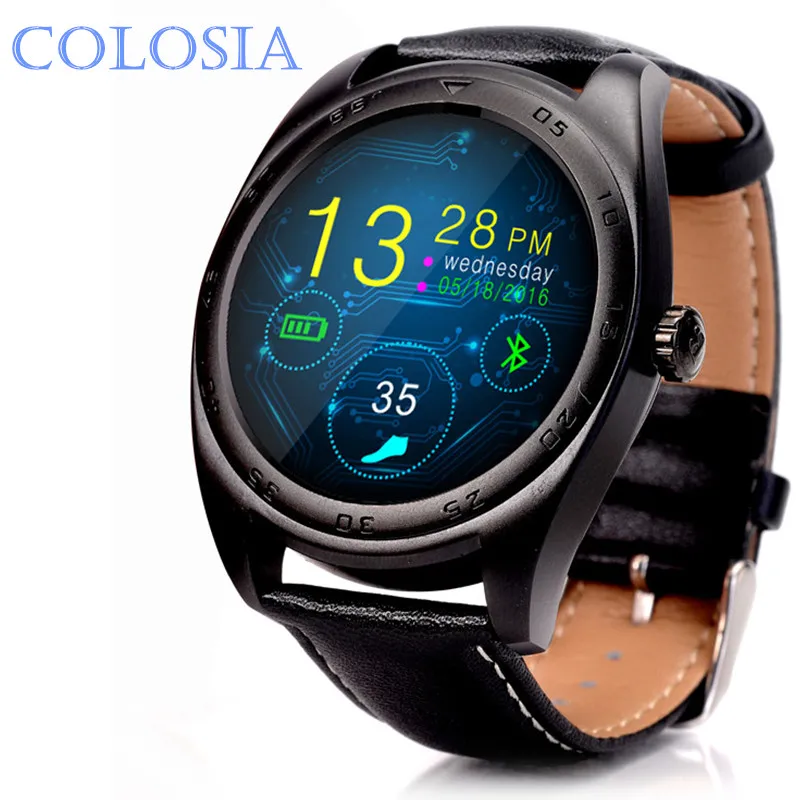 K89 Смарт-часы ips круглый экран Smartwatch монитор сердечного ритма с синхронизацией