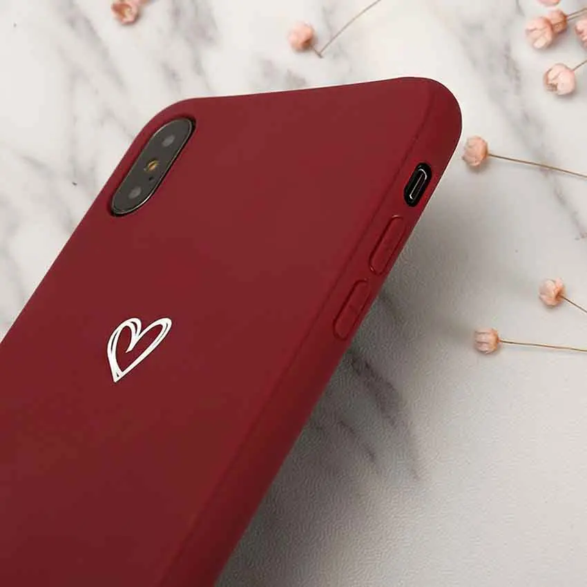Любящее сердце Мягкий силиконовый чехол для телефона Vivo X21 Ud Y51 V7 X20 X9 X6 X7 X9S плюс Y75