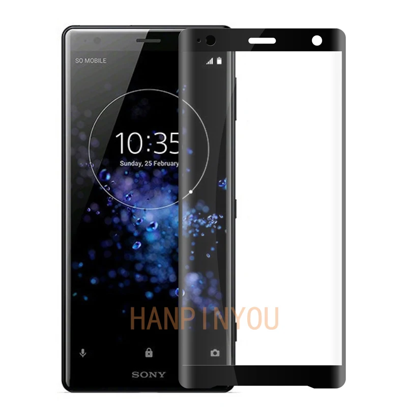Ультратонкое закаленное 3d стекло с полным покрытием для Sony Xperia XZ2 H8216 H8266 H8276 H8296 9H