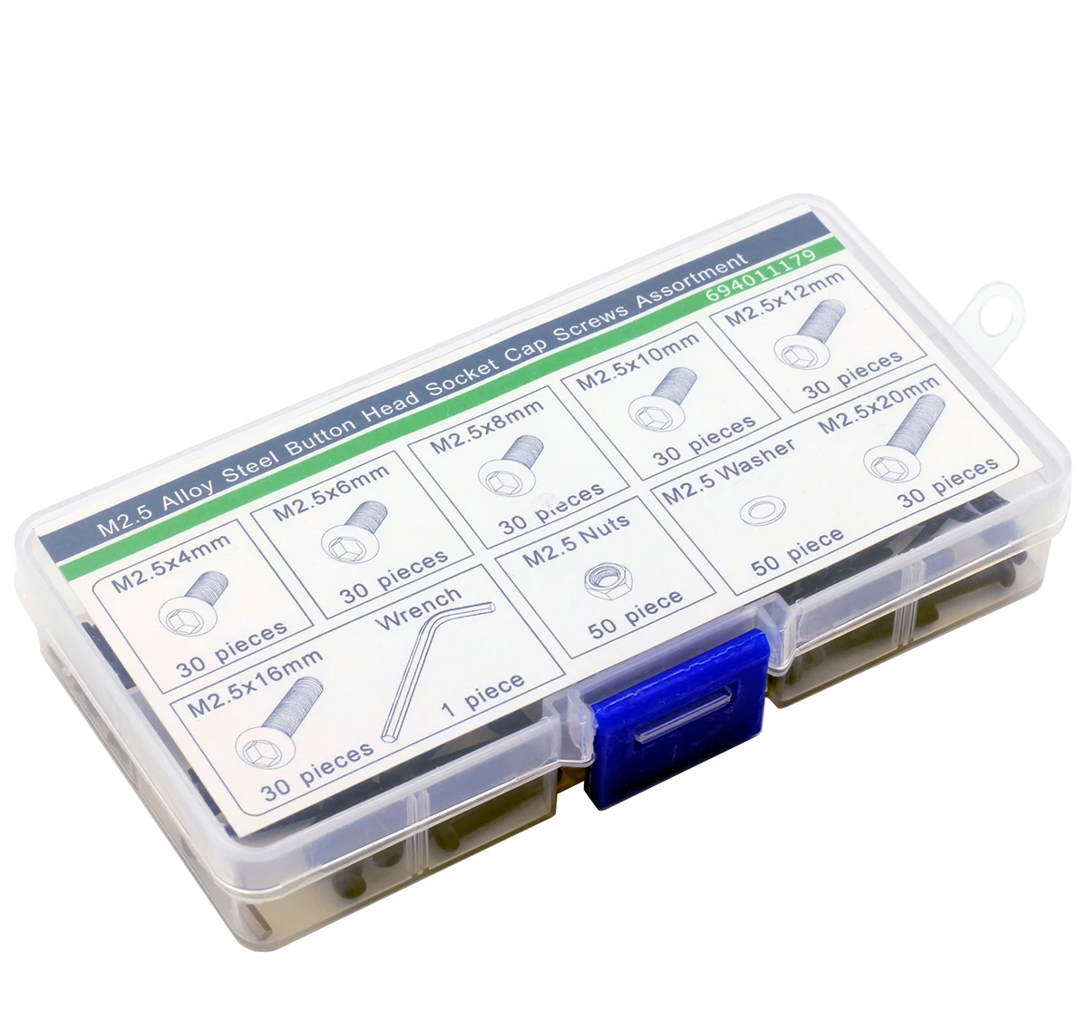 Винт с шестигранной головкой M2.5 шестигранная гайка плоская шайба гаечный ключ