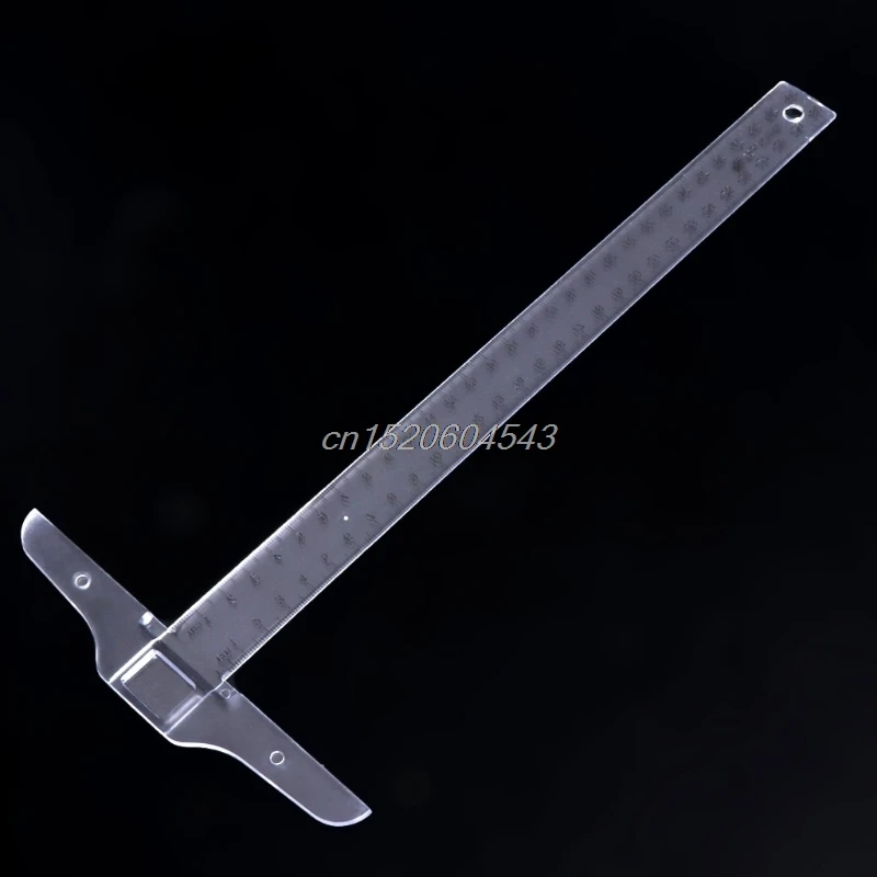 30 см 12 ''пластиковый метрический T квадратный двухсторонний линейка