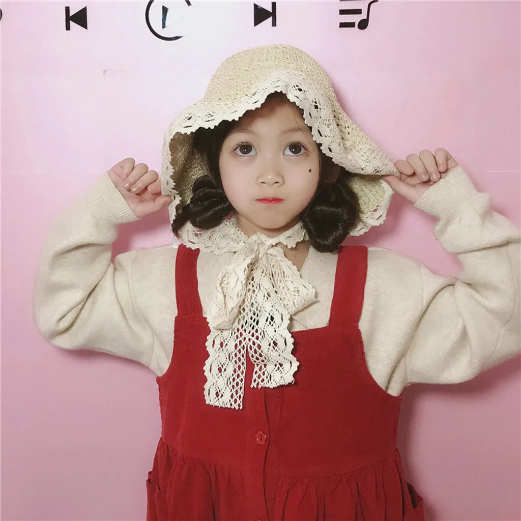 SAGACE кружевные соломенные шляпы для детей девочек маленьких шляпа летние
