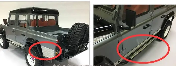 Декоративная пластина из нержавеющей стали для RCW4D Defender D90 D110 ROVER LAND 1/10 D130 твердый