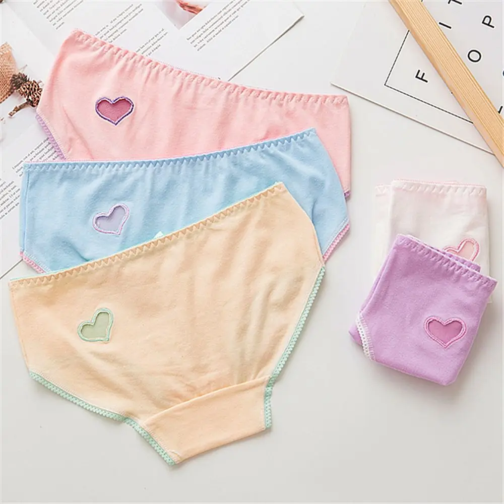 Сексуальные женские трусики хлопковые с бантиком и маленьким сердечком Тонг