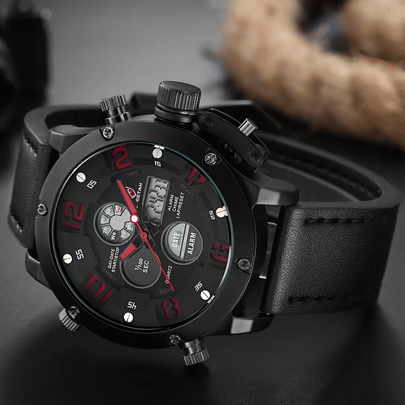 2017 New Luxury Top Brand CHEETAH Fashion Sports Men's Quartz Digital LED Clock Men Army Military Wrist watch Relogio Masculino |