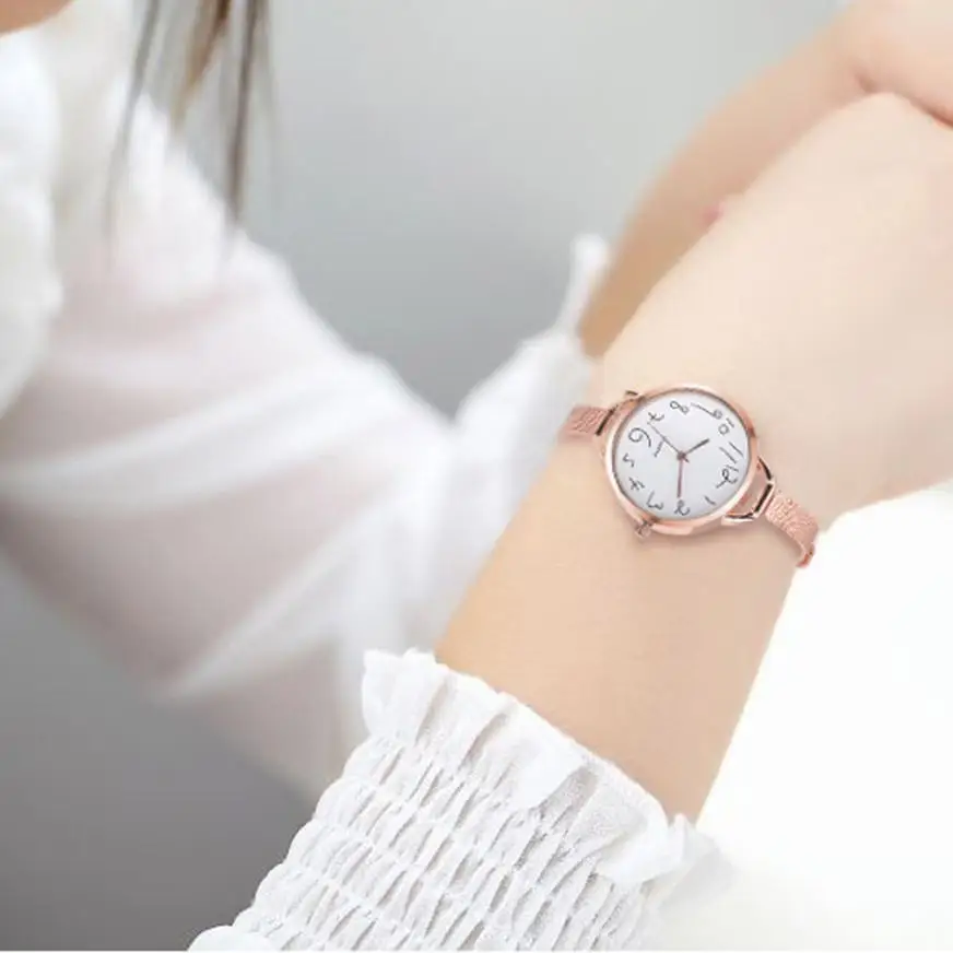 

Rose Gold Women Bracelet Girl Watches Fashion Luxury Quartz-Watches Brand Ladies Casual Dress Sport Watch Clock Dropshiping #D