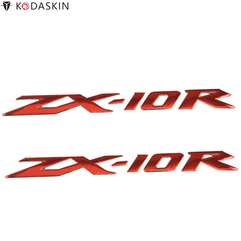 Логотип мотоцикла KODASKIN 3D рельефная эмблема наклейки хромовые для Kawasaki ZX-10r ZX10R |