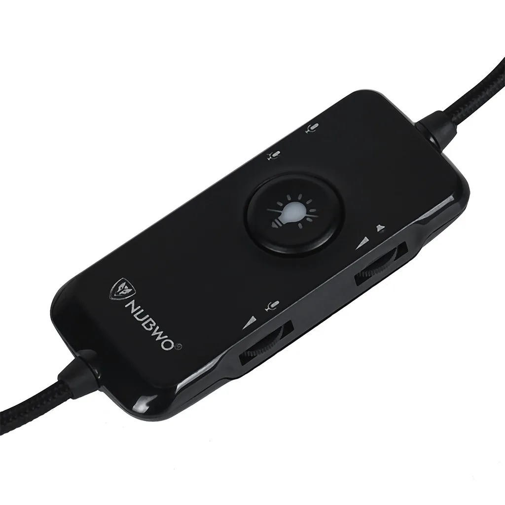 NUBWO N12 USB гарнитура Кабель Компьютерная гарнитура стереогарнитура гарнитура с гарнитурой встроенный высокочувствительный микрофон голос