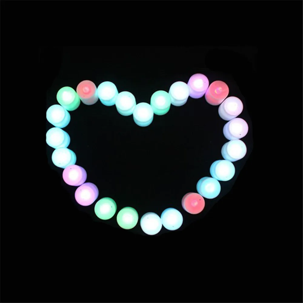 Electronic Candle Led Tea Light Battery Powered Lamp Simulation Flame Flashing Home Wedding Birthday Party Decoration Candles |