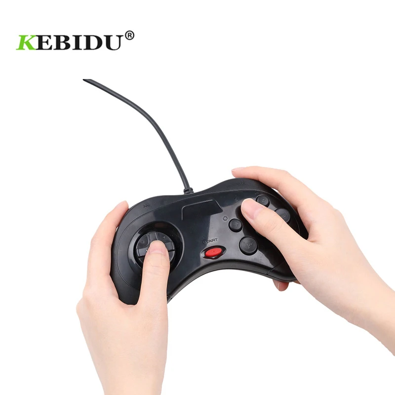 Классический геймпад kebidu USB-контроллер для ПК Sega проводной игровой джойстик в