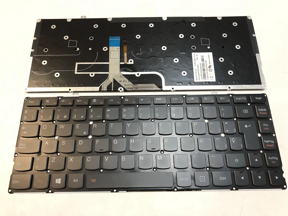 Нам испанская клавиатура ноутбука с подсветкой для lenovo Yoga 2 Pro 13 подсветкой Yoga2 Pro13 PN 25212817 KONA-US PK130S91A00 нам макет запчасти