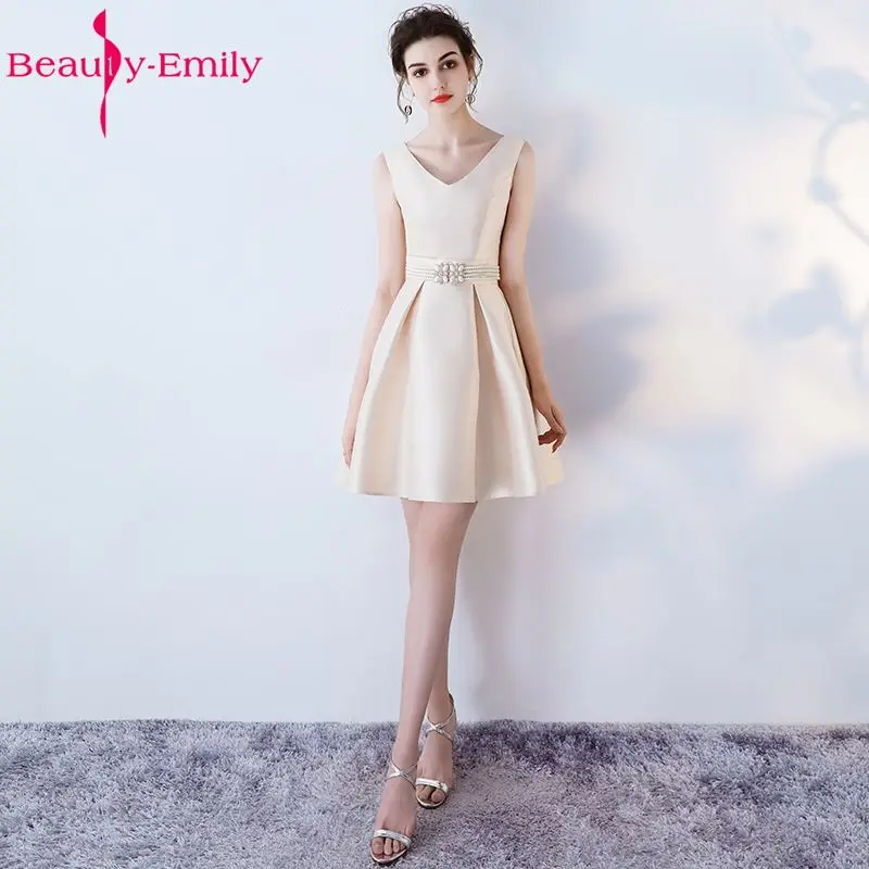 Beauty Emily/ТРАПЕЦИЕВИДНОЕ короткое сексуальное платье с v-образным вырезом для
