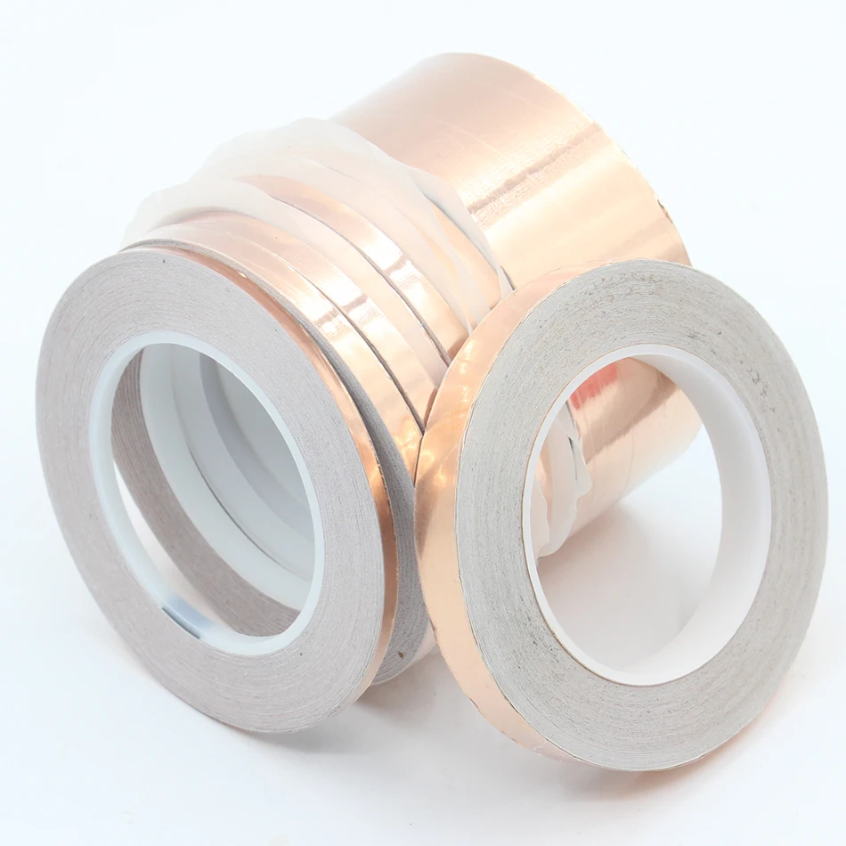 1 рулон одиночной проводящей медной фольги ленты ширина 80 мм 100 120 150 180 200 250 длина 30