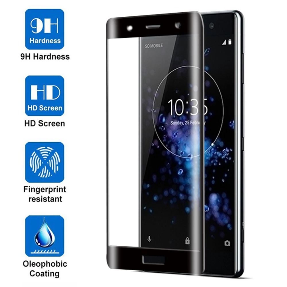 Закаленное стекло для sony xperia xz2 premium Защитное compact xa2 ultra xz 2 xa защита экрана с полным