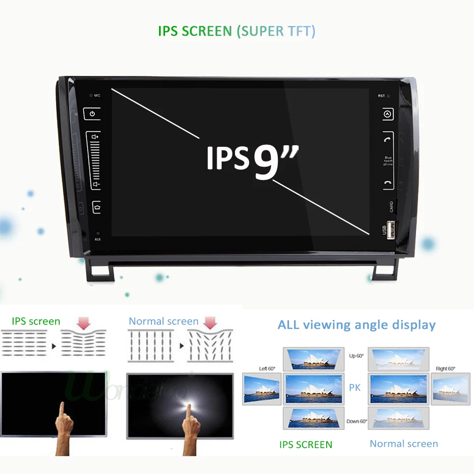 " ips DSP 4G 64G Android 9,0 2 DIN Автомобильный мультимедийный плеер для Toyota Sequoia Tundra Радио стерео Авто Аудио навигация без DVD