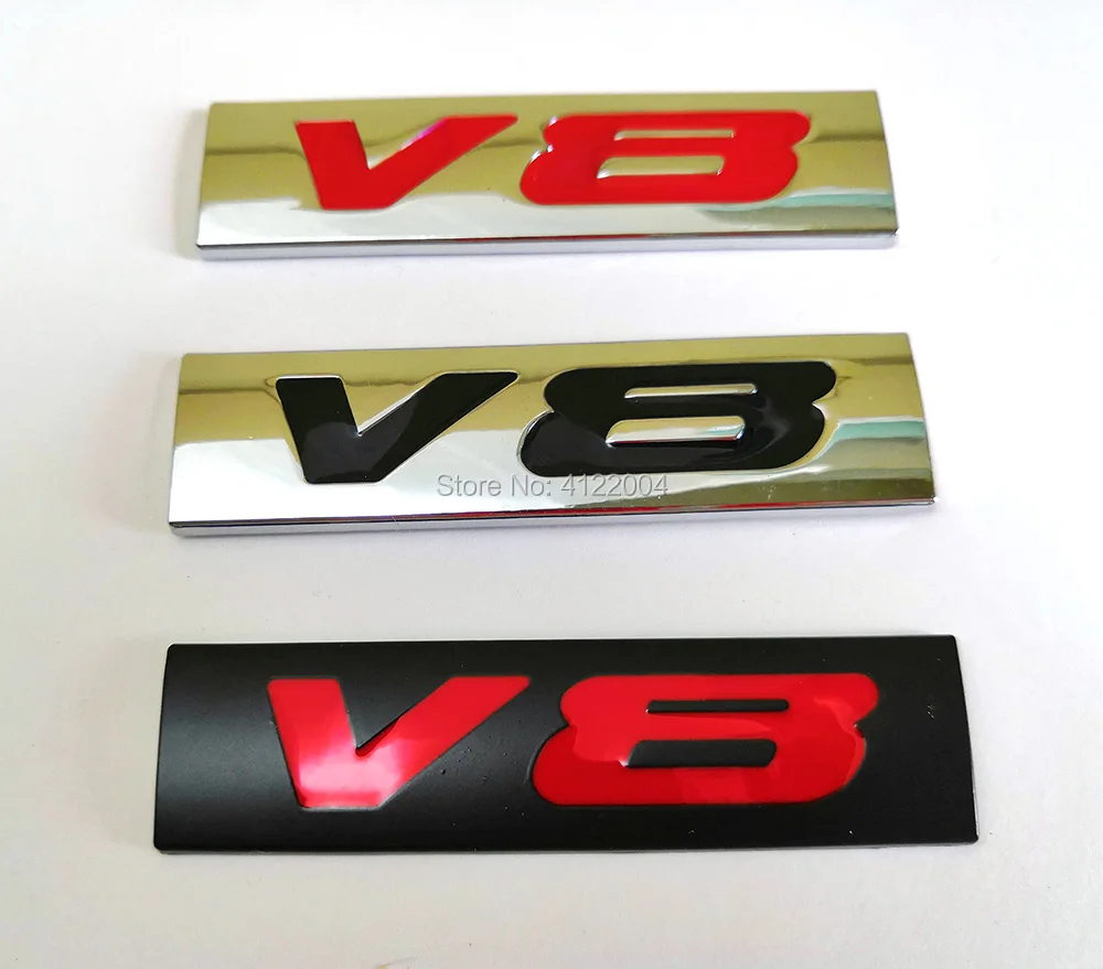 V6 V8 эмблема на багажник Наклейка для TOYOTA Honda Mitsubishi VOLVO GEELY CHERY HAVAL Dodge JAGUAR