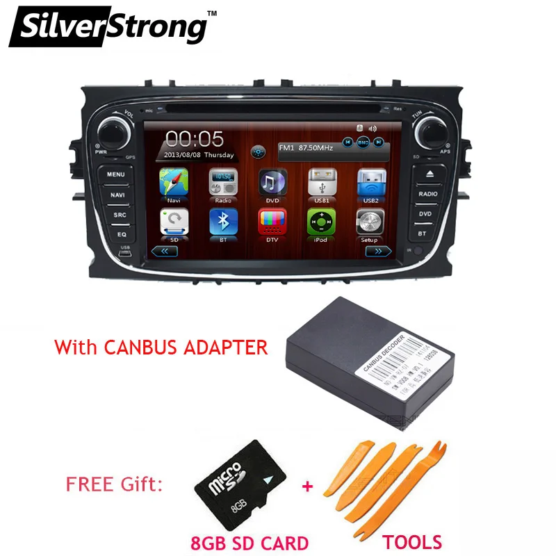 Silverstrong WinCE два Din универсальный dvd-плеер автомобиля для FORD FOCUS2 GALAXY MONDEO CONNECT 2008-2011