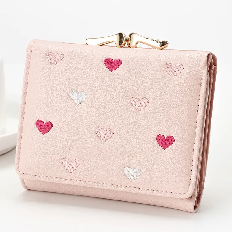 Новинка 2017 маленький женский кошелек женские кошельки дамские мини на застежке