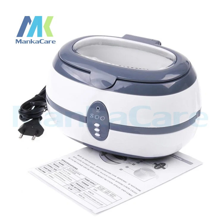 600 мл ультразвуковой очиститель ювелирных изделий/зубов/часов/очков/зубных щеток