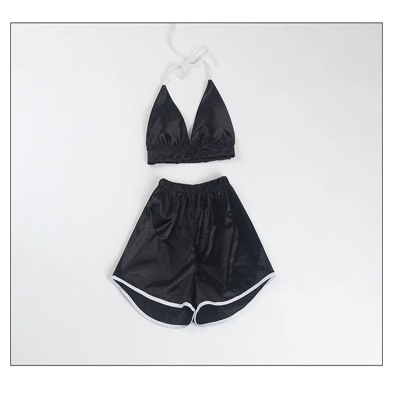 Модные пикантные глубоким v образным вырезом укороченный топ без рукавов и