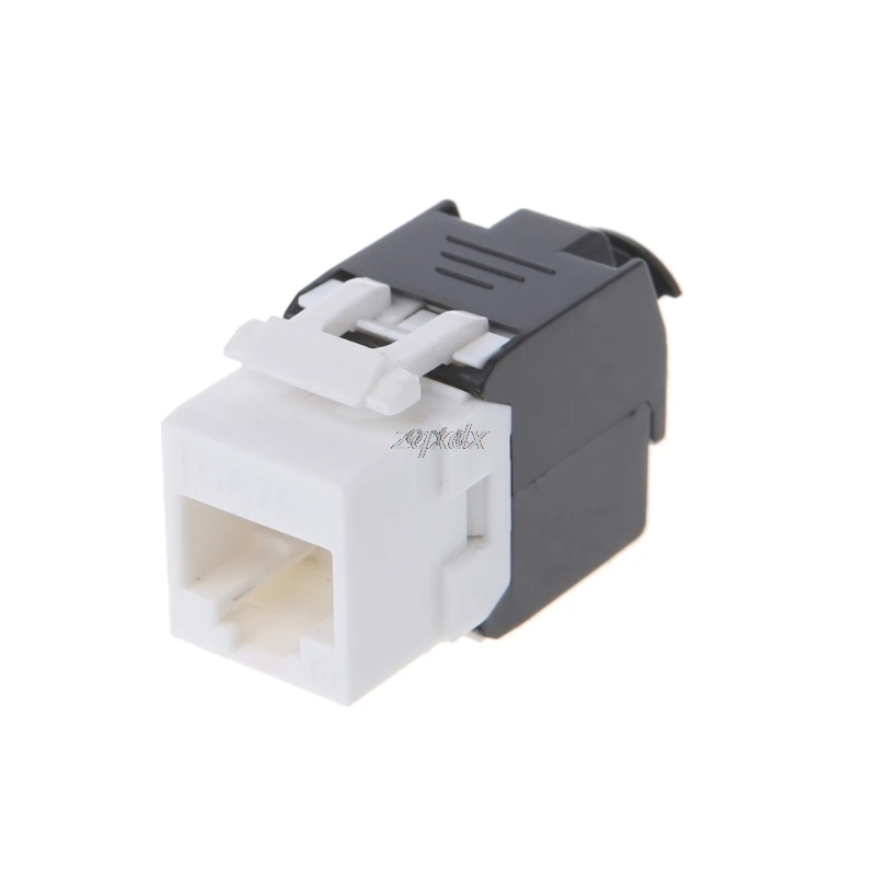 

10pcs Gigabit RJ45 CAT6 Keystone Jacks Modules Tool-free Connection Cable adapte Z09 Drop ship