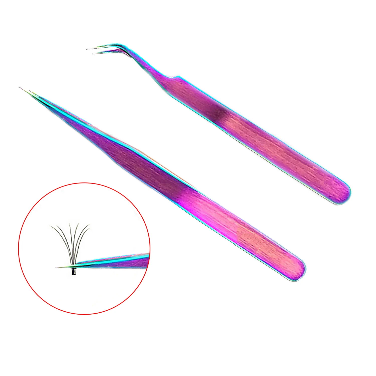 2 шт. пинцеты для наращивания бровей из нержавеющей стали|Керлер ресниц| |