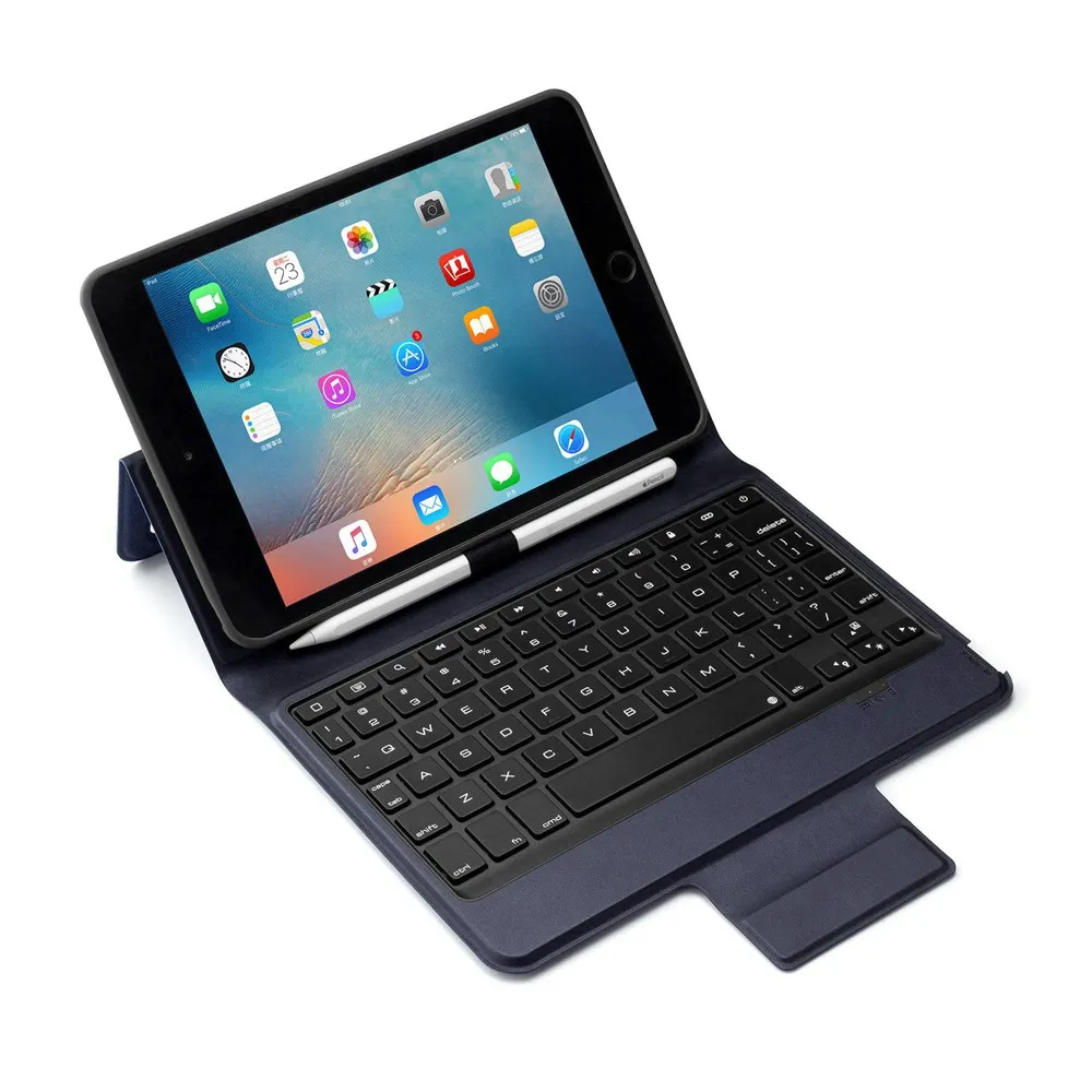Тонкий беспроводной Bluetooth чехол для iPad mini 5 2019 русская/испанская/Иврит Клавиатура