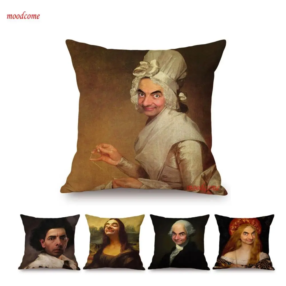 Забавный юморус Mr Bean всемирно известная картина маслом Мона Лиза специальное