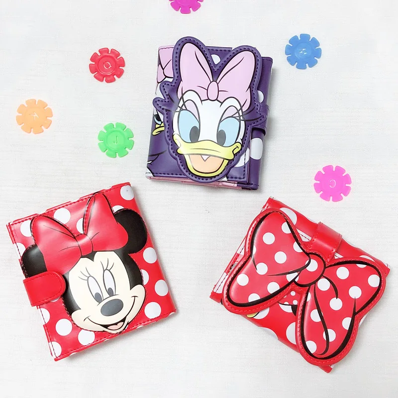 Disney оригинальные Мультяшные Зажимы для денег Дамский короткий абзац маленький