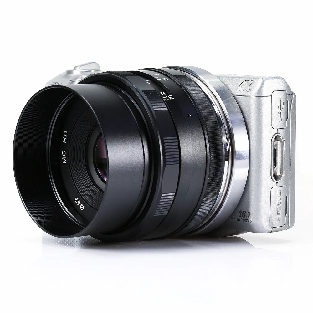 Большая диафрагма 35 мм F1.7 ручной объектив для Sony NEX3N NEX5T NEX6 NEX7 NEX F3 a3000 a5000 a5100 a6000