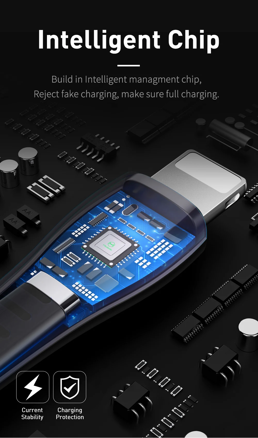 Mcdodo usb кабель для iphone Xs max Xr X 8 7 6s plus ipad mini 2A Быстрая зарядка зарядное устройство для телефона светодиодный usb-кабель для передачи данных