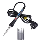 Электрический паяльник с регулируемой температурой, 110 В220 В, 90 Вт, Fer a, сварочный паяльник, ремонтный набор инструментов с наконечниками для пайки