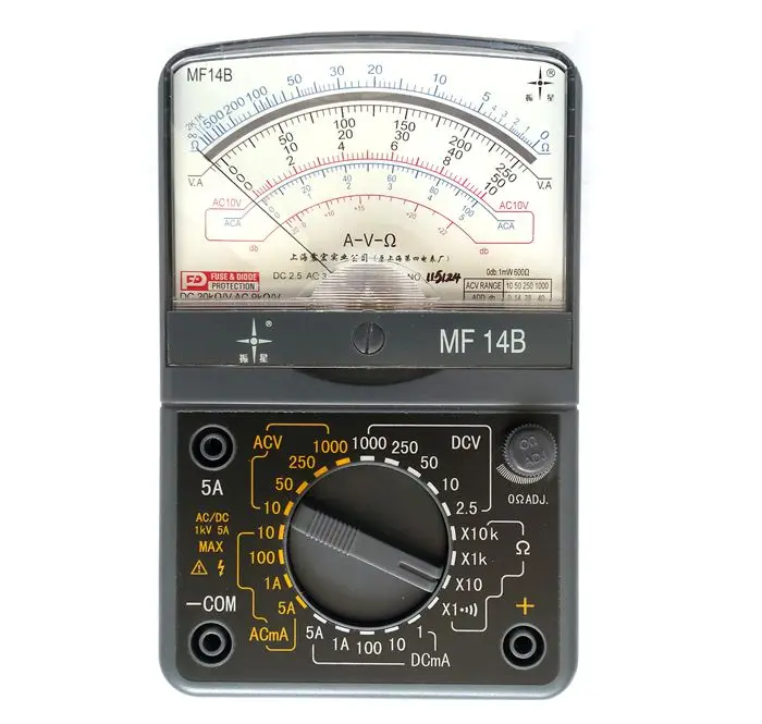 Аналоговый мультиметр mf14b высокая точность безопасность и надежность несколько