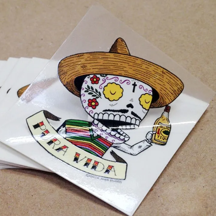 Индивидуальная клейкая печать на этикетках/водостойкая прозрачная виниловая