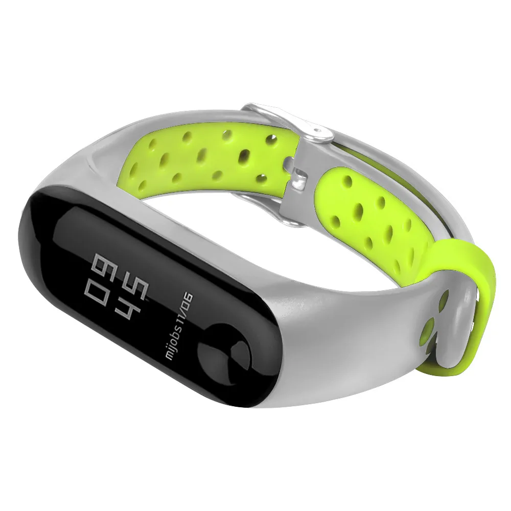 Сменный силиконовый ремешок на запястье, совместимый с Xiaomi mi Band 3 Xao mi Xio mi Band Band3, умный браслет на запястье, мягкие ремни