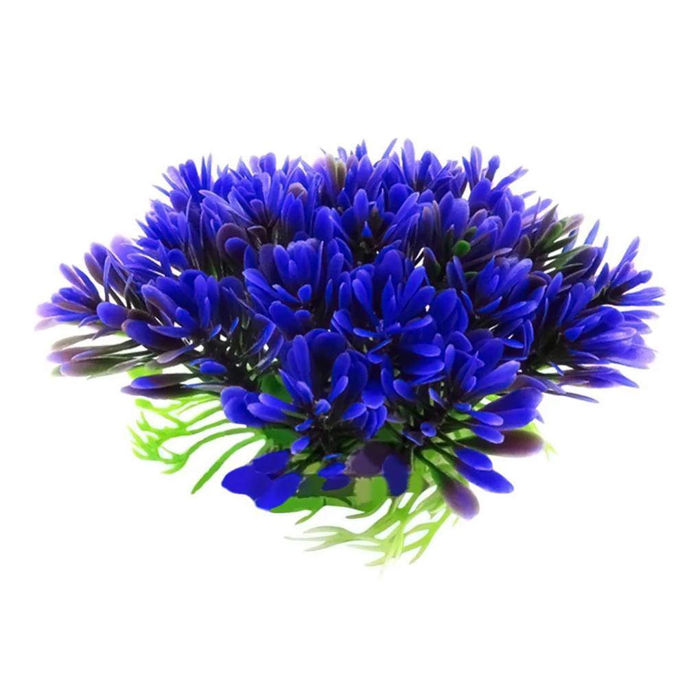 2020 красивый дизайн искусственное водное растение трава пластик фиолетовое